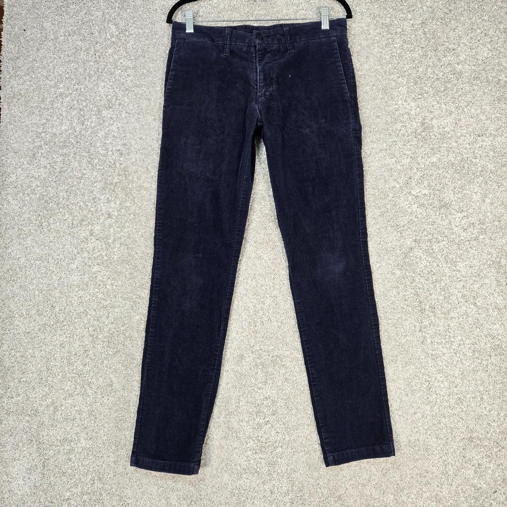 Carhartt Corduroy SID Pants Mens 30x32 (fit 31x30.5) Blue Straight Slim‎